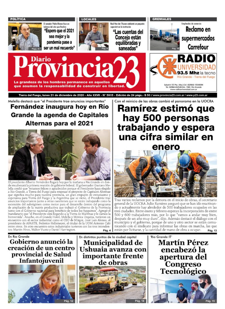 Diario – 21/12/2020 – N° 5915